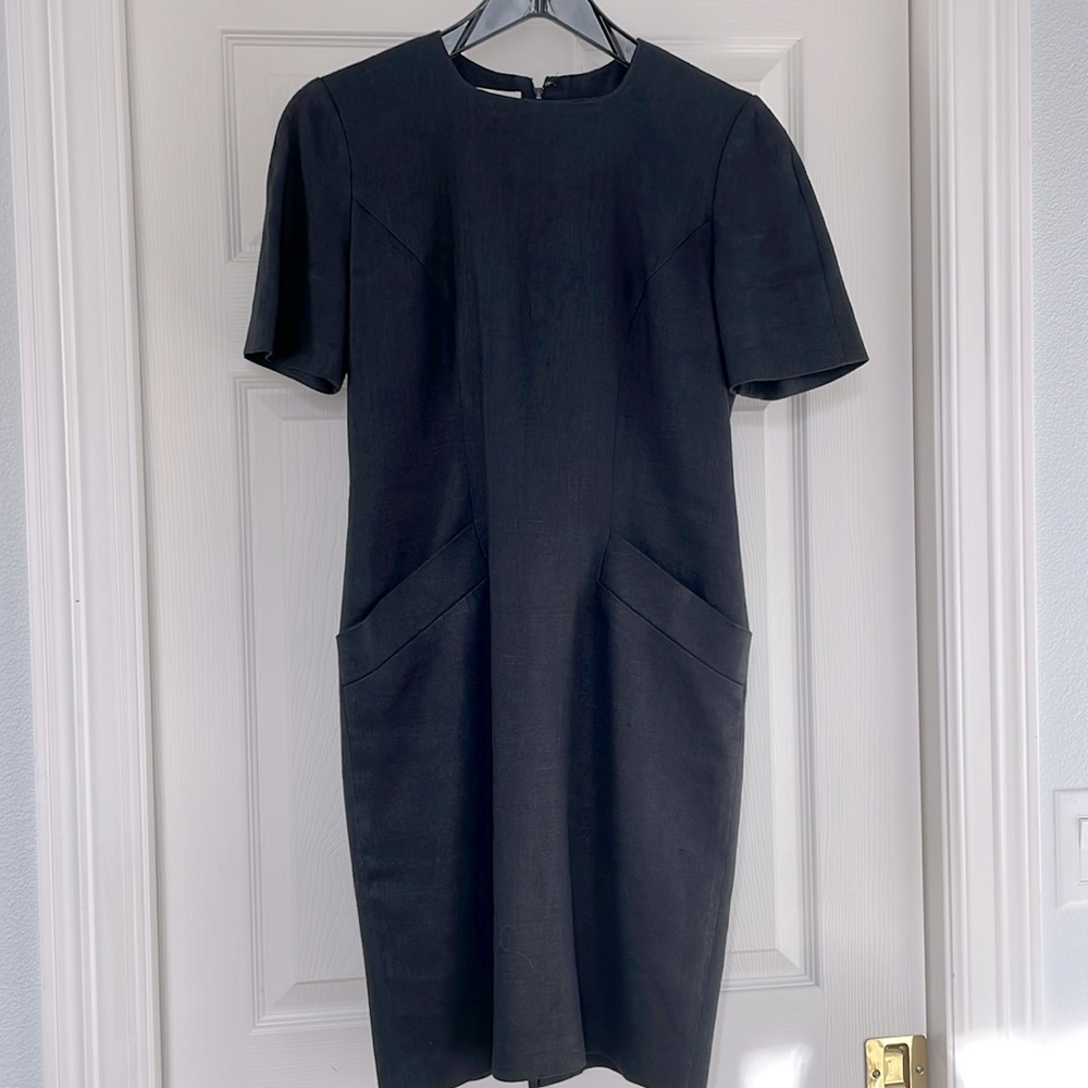 Black linen Ann Taylor dress